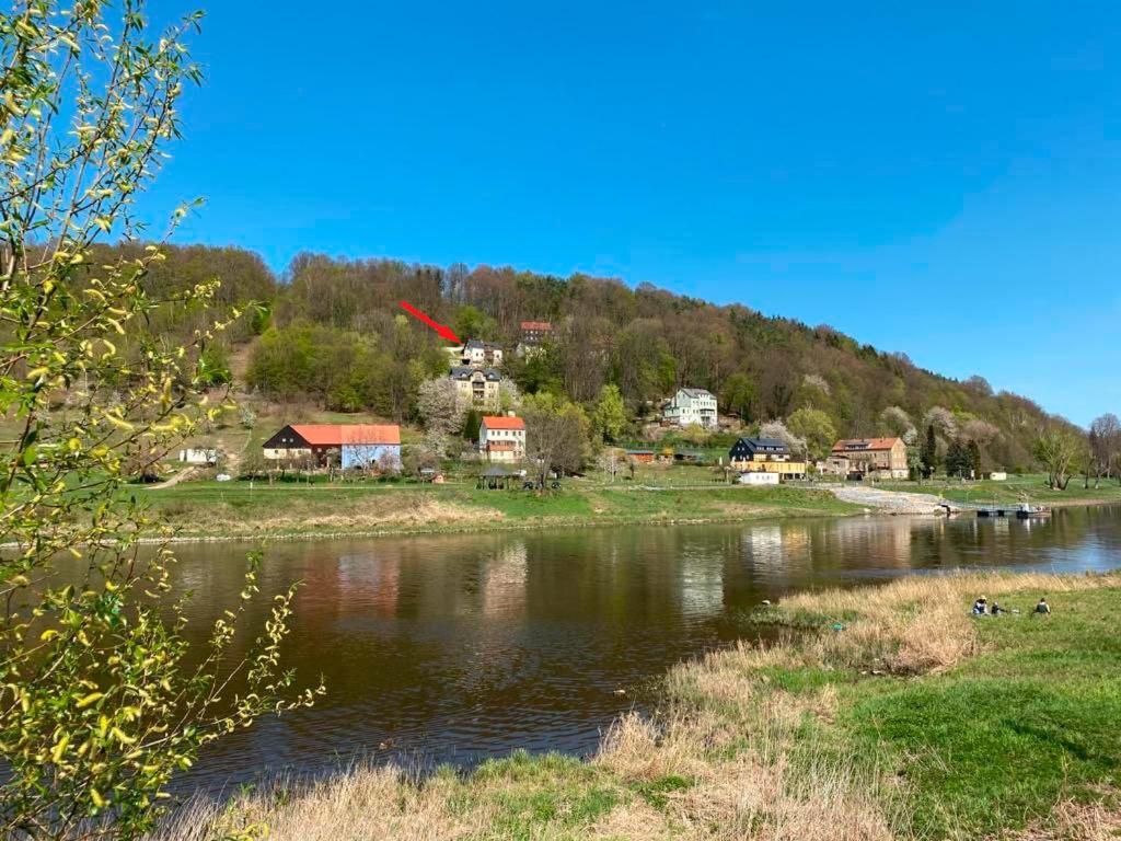 Апартаменты Luxusboofe - Ferienhaus Am Lilienstein Кёнигштайн-ан-дер-Эльбе Экстерьер фото