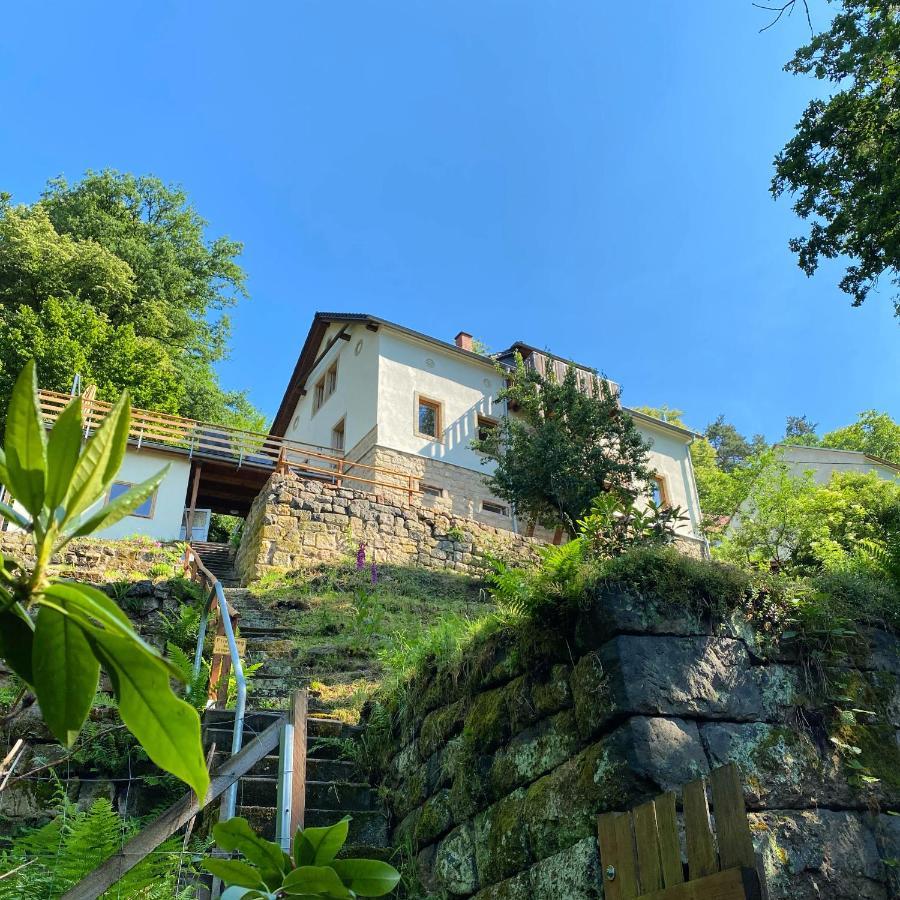 Luxusboofe - Ferienhaus Am Lilienstein Кёнигштайн-ан-дер-Эльбе Экстерьер фото